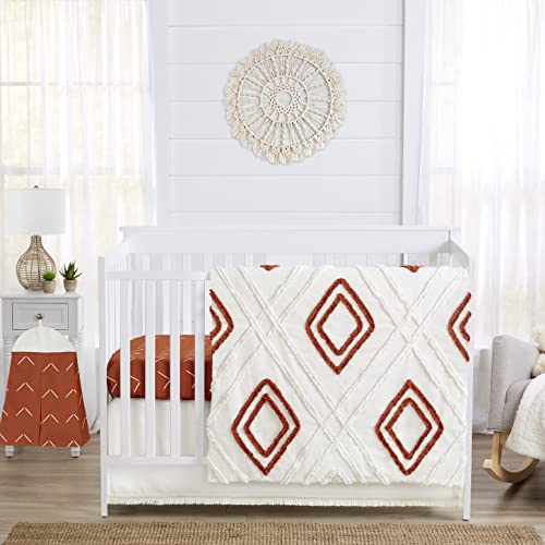 Burnt Orange Rust and Ivory