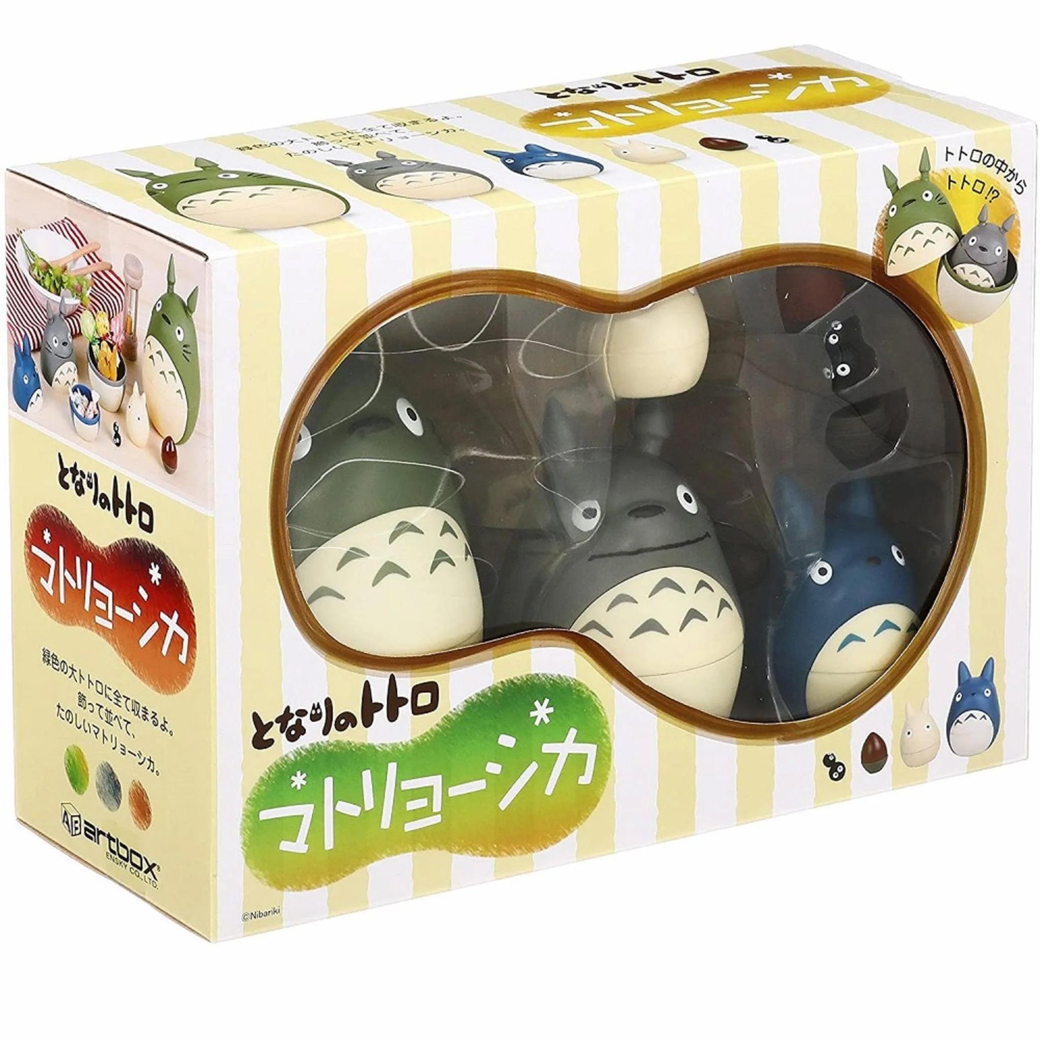 Studio Ghibli Totoro Nesting Dolls - Hand-Painted Russian Matryoshka Doll Set with My Neighbor Totoro Characters - Perfect for Anime Fans, Home Decor & Gift Giving