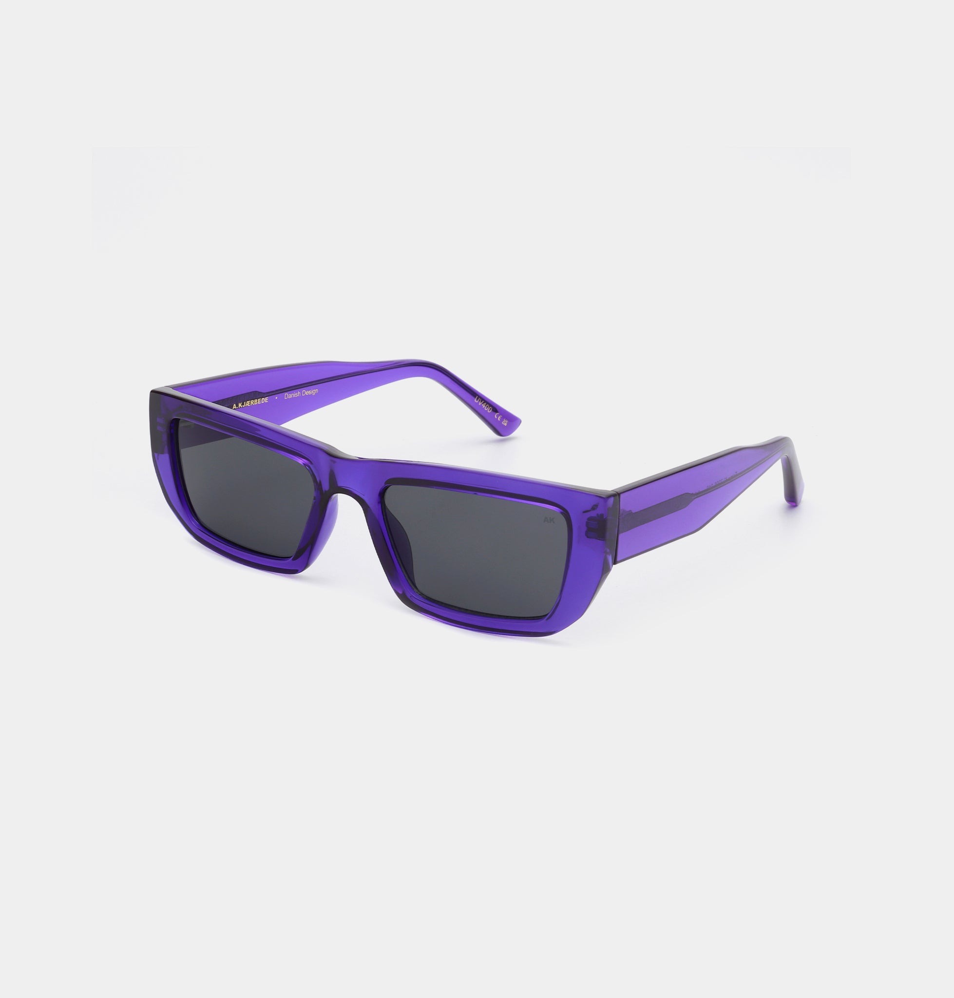 A. Kjaerbede Purple Transparent Fame Sunglasses – Stylish UV Protection for Outdoor Activities, Beach & Driving