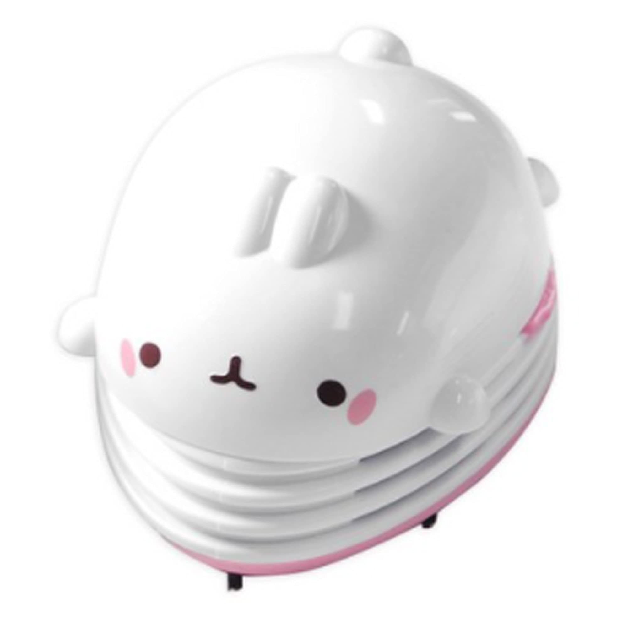Molang Mini Desk Vacuum Cleaner - Portable Keyboard & Countertop Dust Sweeper for Crumbs, Eraser Shavings | Cute Office & Kitchen Gadget for Women | Perfect for Workspace, Computer Desk & Home Cleaning | Great Christmas & Birthday Gift Idea