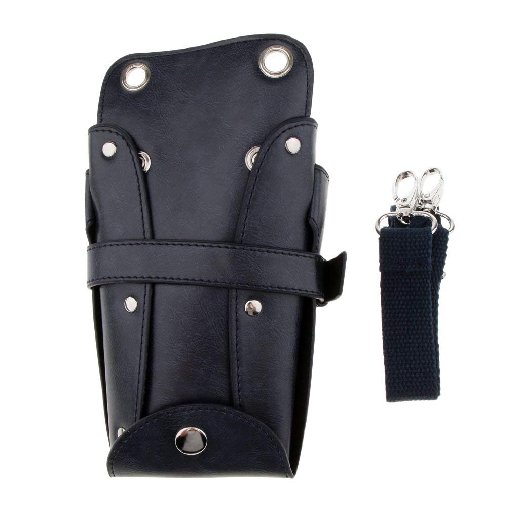 Professional Salon Hairdresser Tool Bag - Stylist Belt Bag with Scissor Holder for Barbers & Hair Stylists (Dark Blue) | Perfect for Mobile Hair Services & Salon Professionals