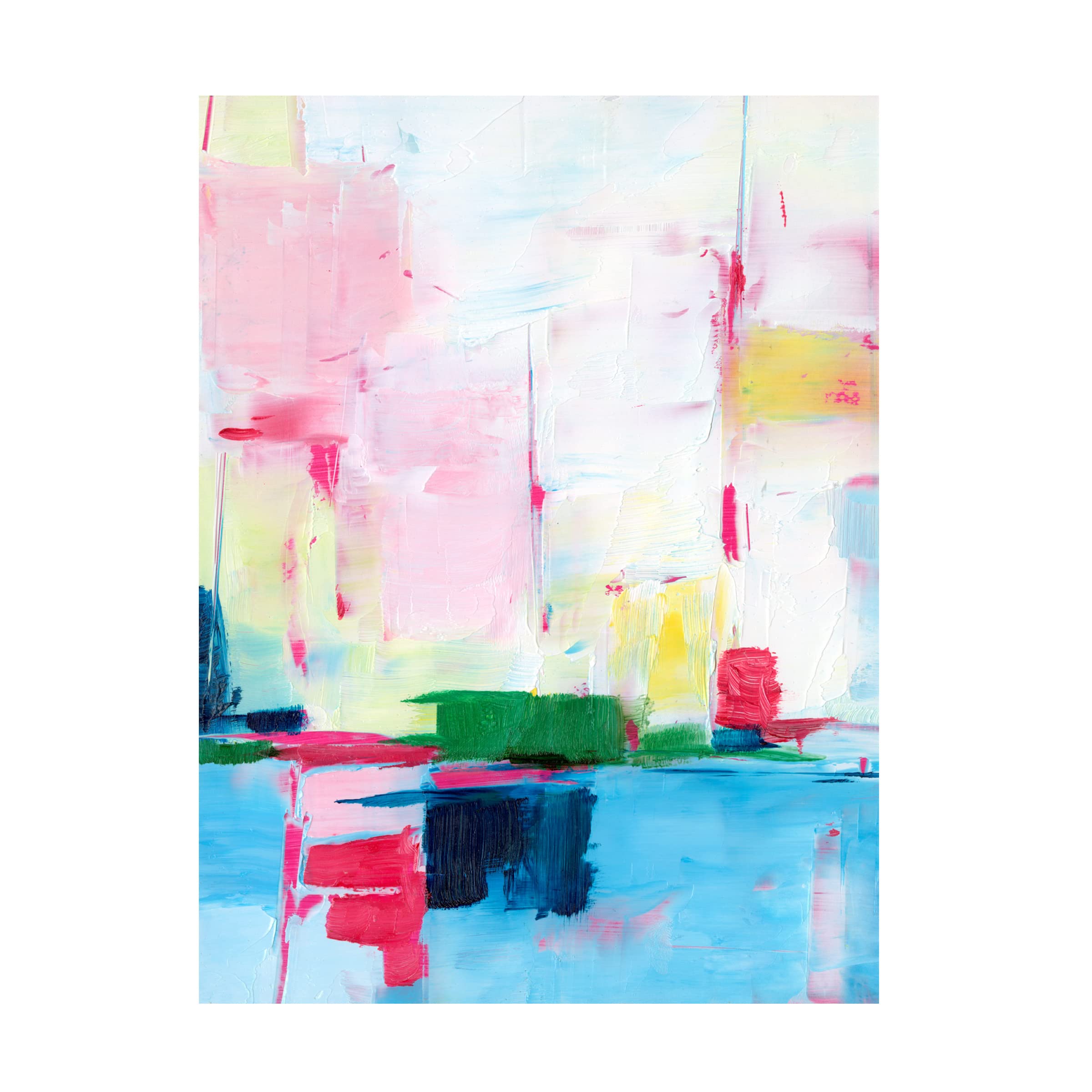 Trademark Fine Art 'Magenta Horizon II' Canvas Wall Art by Ethan Harper - Modern Abstract Painting for Living Room, Bedroom & Office Decor