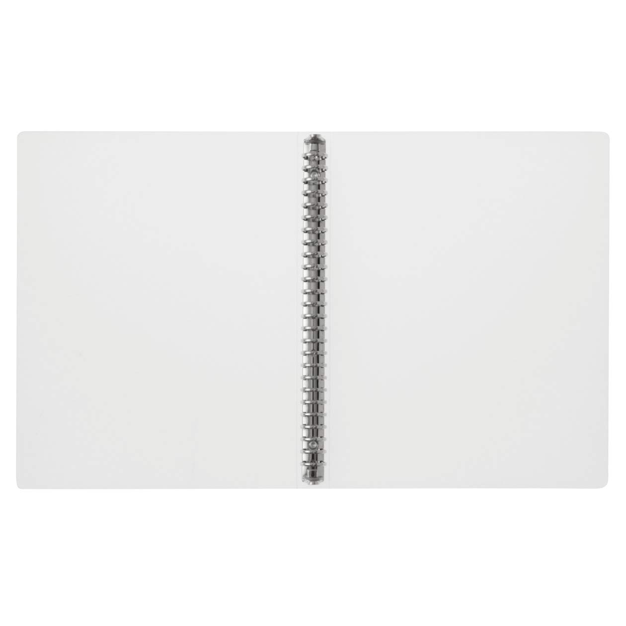 MUJI 02555375 Polypropylene Binder - B5 Size 26-Hole Clear File Folder for School, Office & Home Organization | Document Storage & Presentation