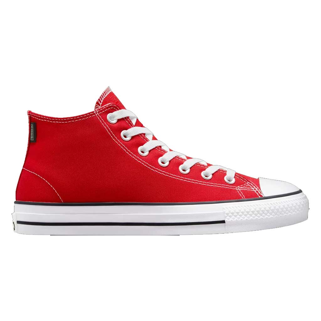 Converse CTAS Pro Mid Sneakers - Red, White & Black High Top Shoes for Men & Women - Casual, Skateboarding & Streetwear Fashion