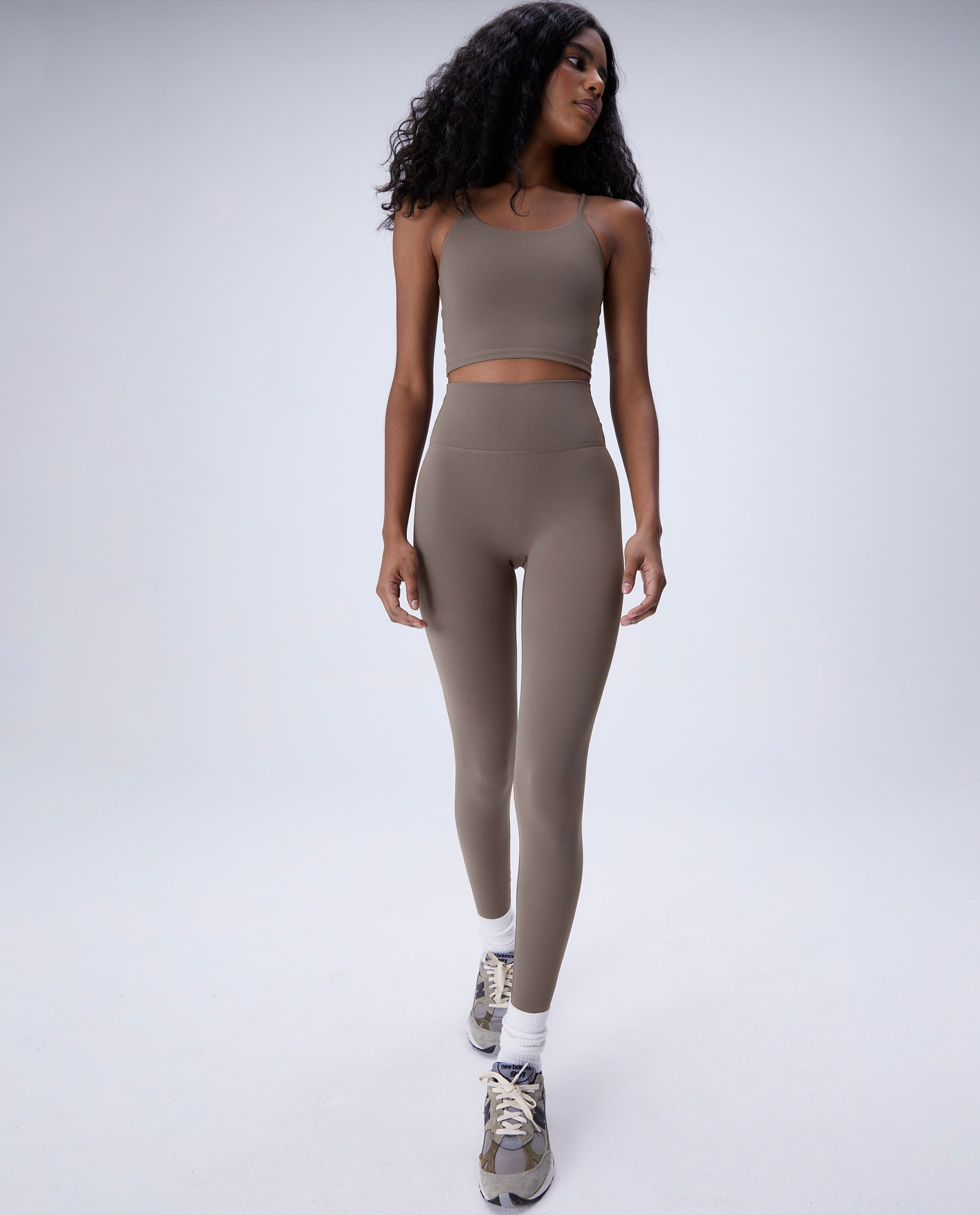 Premium High-Waisted Yoga Leggings for Women - Cocoa Brown | Soft & Stretchy Workout Pants for Running, Gym & Lounge Wear