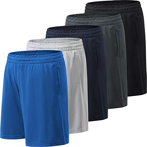 5 Pack Black, Dark Grey, Navy, Light Grey, Blue