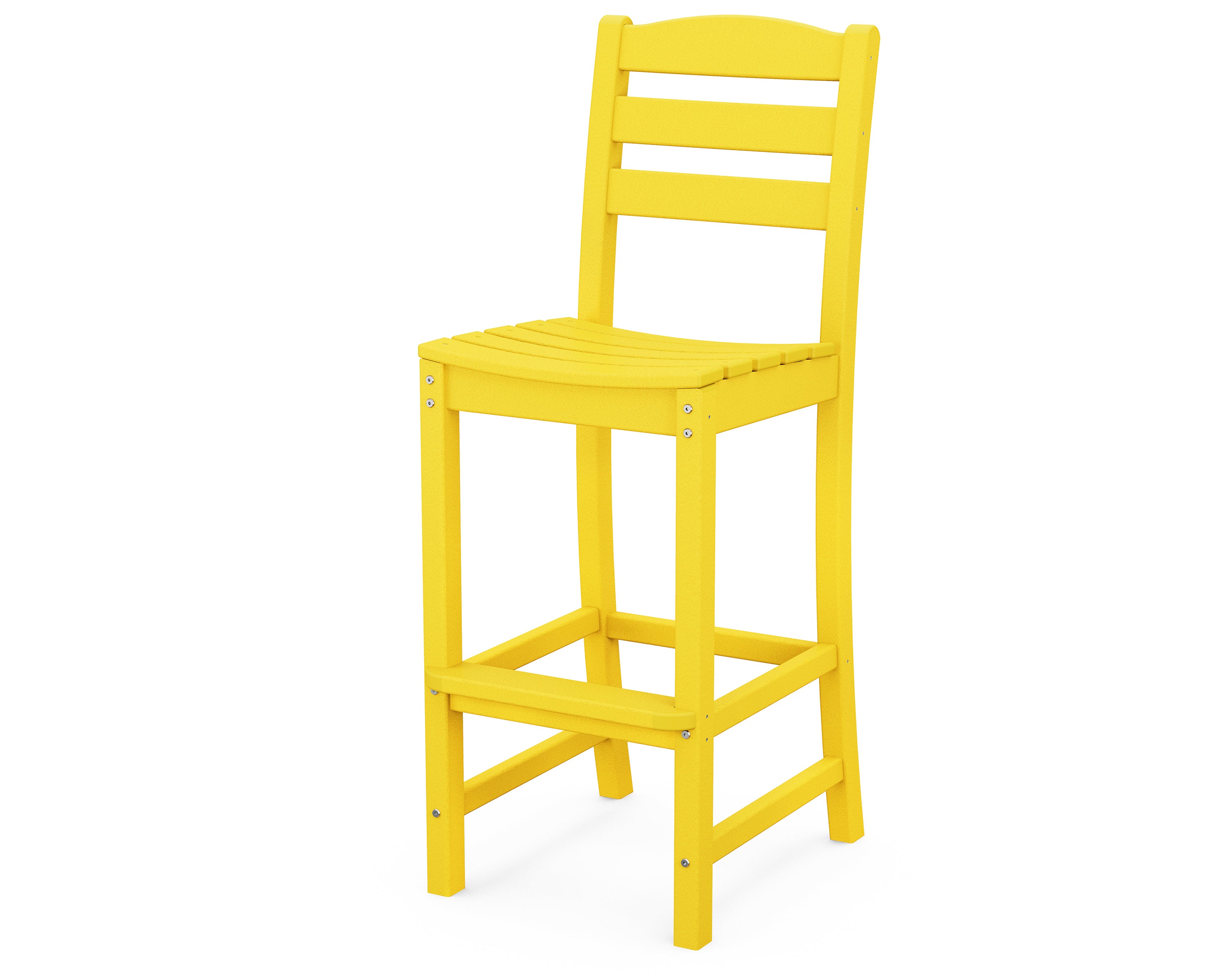 POLYWOOD La Casa Cafe Bar Side Chair - Outdoor & Indoor Dining Chair - Weather-Resistant & Durable - Perfect for Patio, Deck, Restaurant, and Home Use