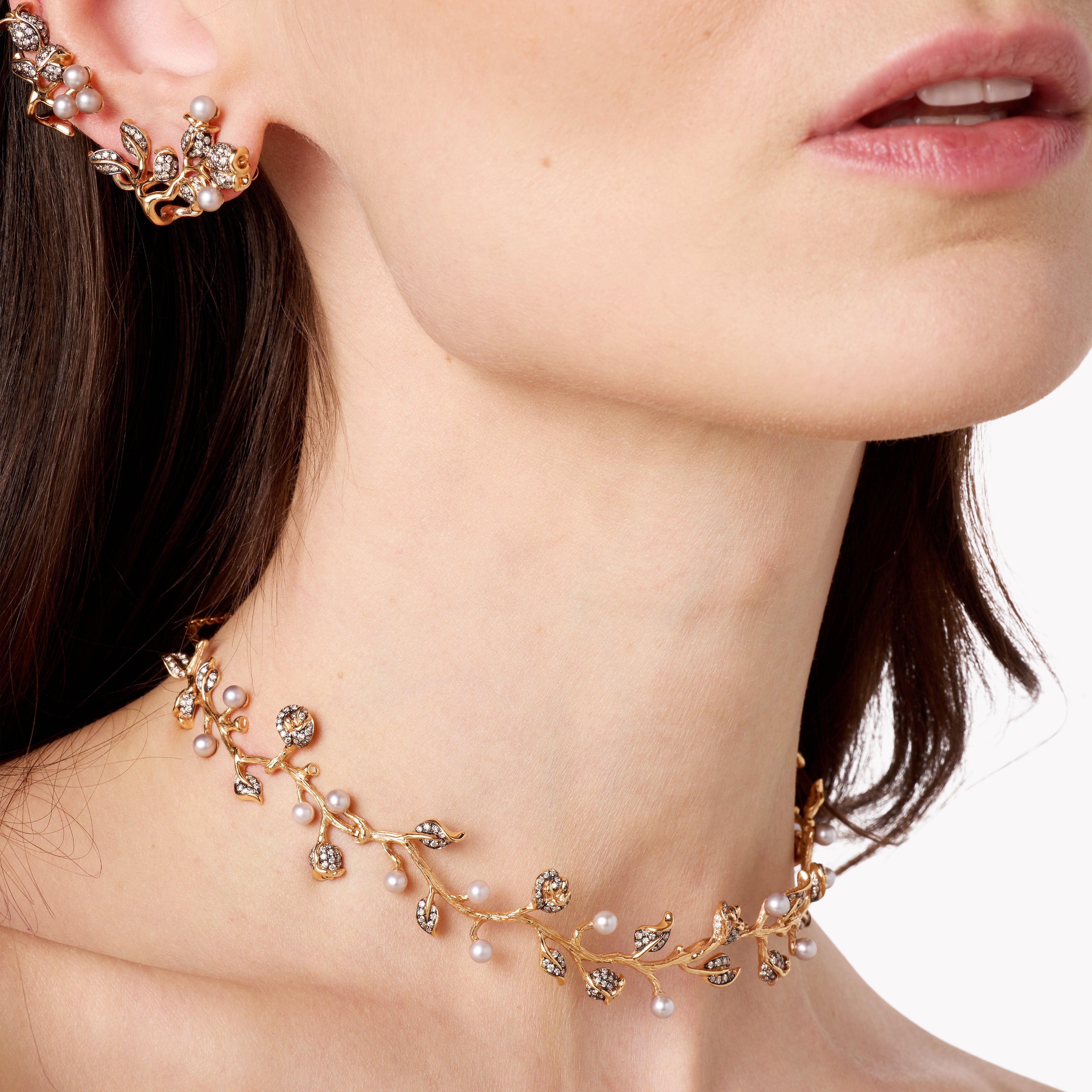 Elegant Thistle Choker Necklace for Women - Boho Floral Statement Jewelry for Parties, Weddings & Everyday Wear