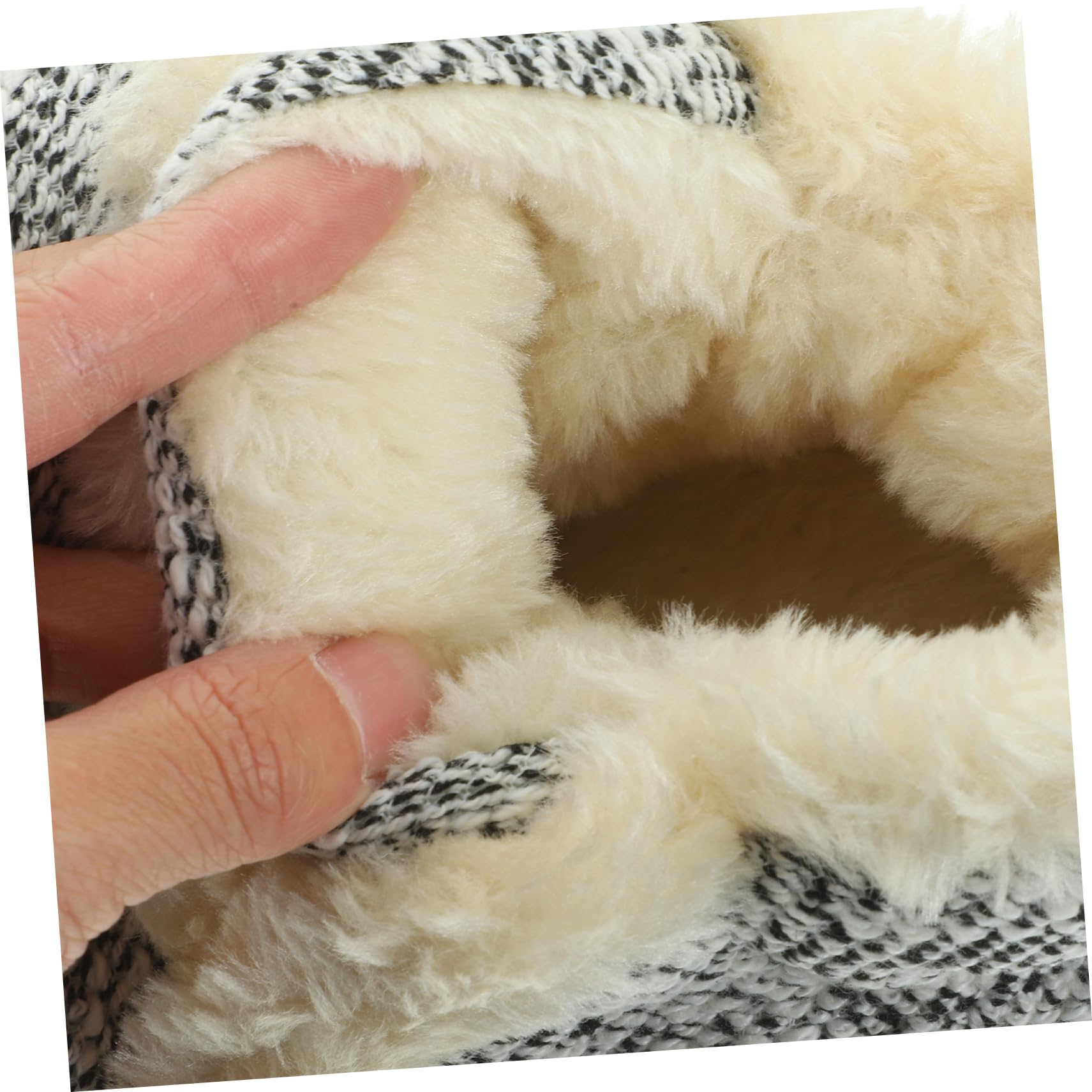 Holibanna Non-Slip Cotton Slippers for Men & Women - Warm Unisex Indoor House Shoes with Wool Lining for Winter | Cozy Home, Bedroom & Floor Comfort