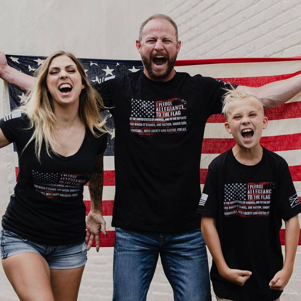 Pledge T-Shirt for Men & Women - Soft Cotton Black Tee - Perfect for Casual Wear, Gym, and Everyday Outfits