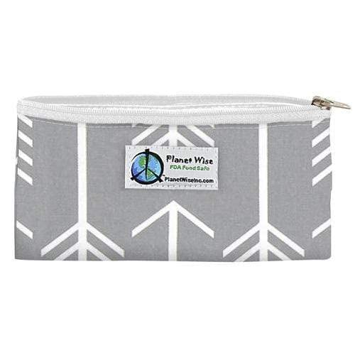 Planet Wise Reusable Snack Bags - Eco-Friendly Printed Zipper Snack Pouches for Kids & Adults | Dishwasher Safe, Water Resistant Food Storage (3.5