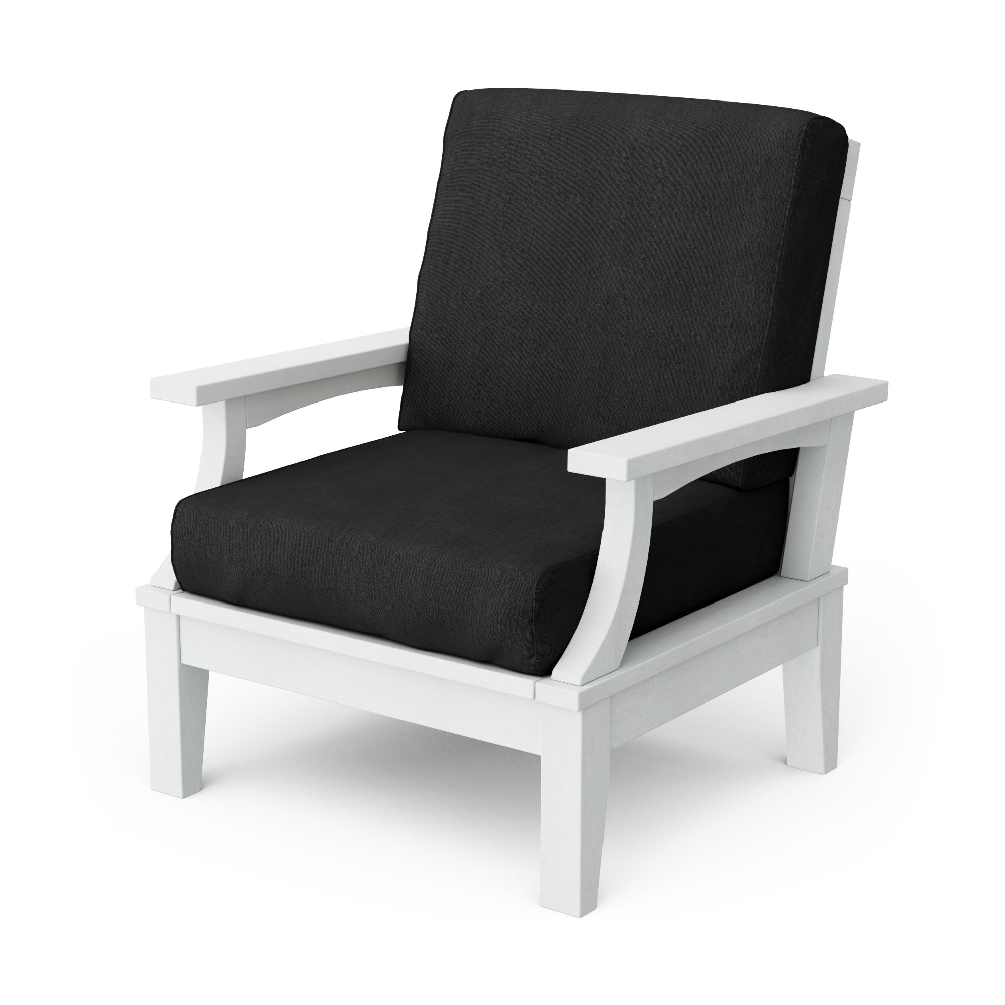 Heritage Deep Seating Patio Chair with Weather-Resistant Cushions - Outdoor Lounge Furniture for Garden, Poolside & Backyard Relaxation