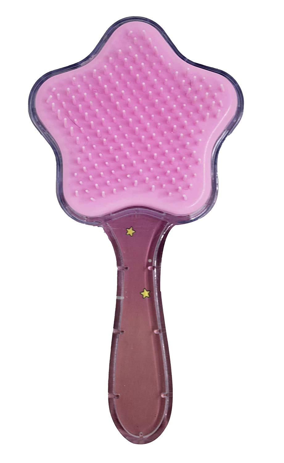 SIYAA Glitter Transparent Soft Hair Brush for Kids - Gentle Detangling Brush for Boys and Girls, Perfect Birthday Gift (Pack of 1) - Ideal for Daily Hair Care, Travel, and Home Use