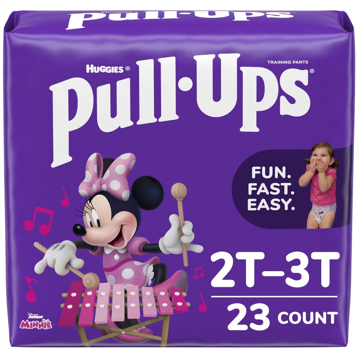Huggies Pull-Ups Learning Designs Girls' Potty Training Pants | Soft & Absorbent | Day & Night Protection | Perfect for Toddler Potty Training at Home or Daycare