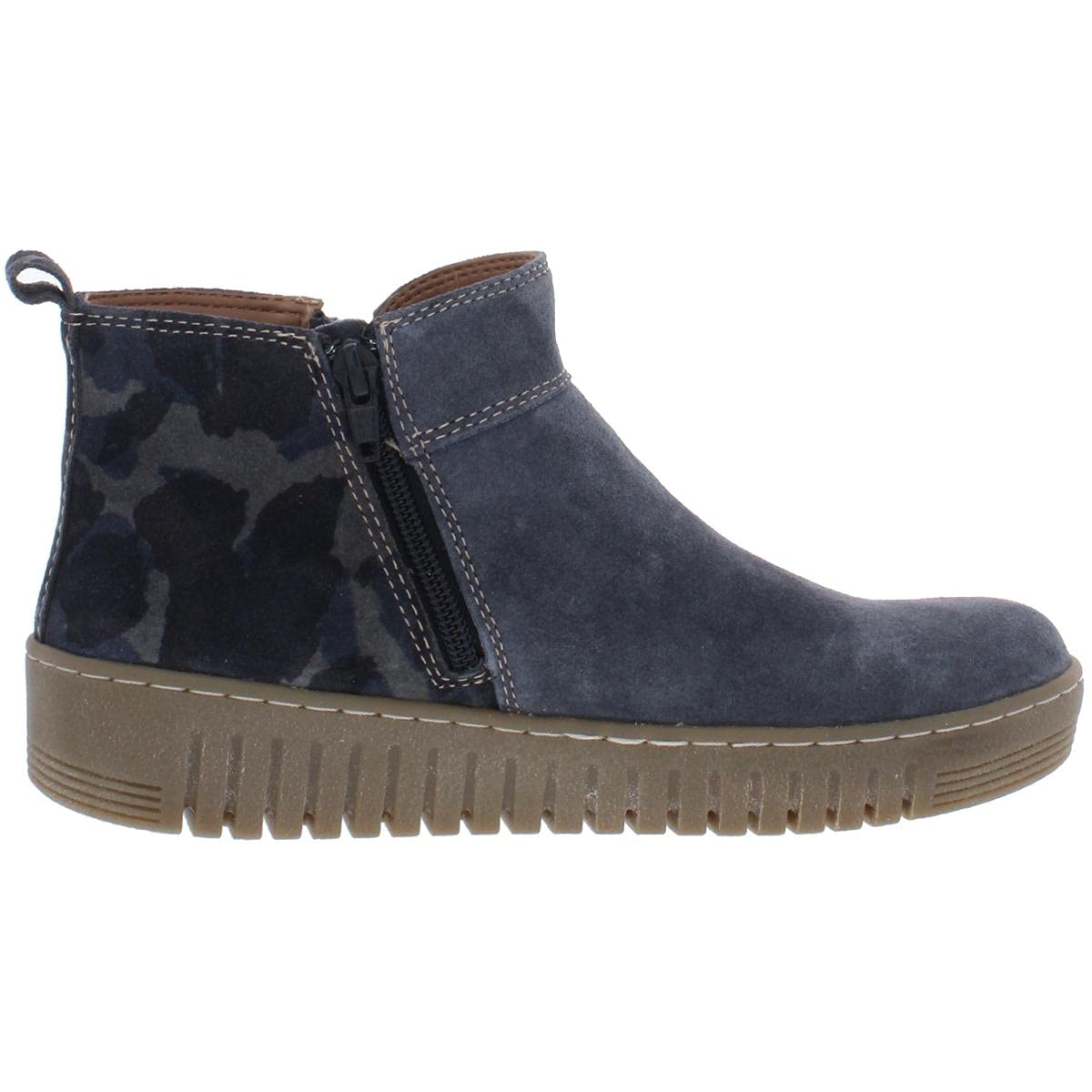 Comfortiva Women's Hartwick Camouflage Lifestyle Ankle Boots - Blue Size 7 Medium (B,M) | Comfortable Casual Shoes for Outdoor Walking, Hiking & Everyday Wear