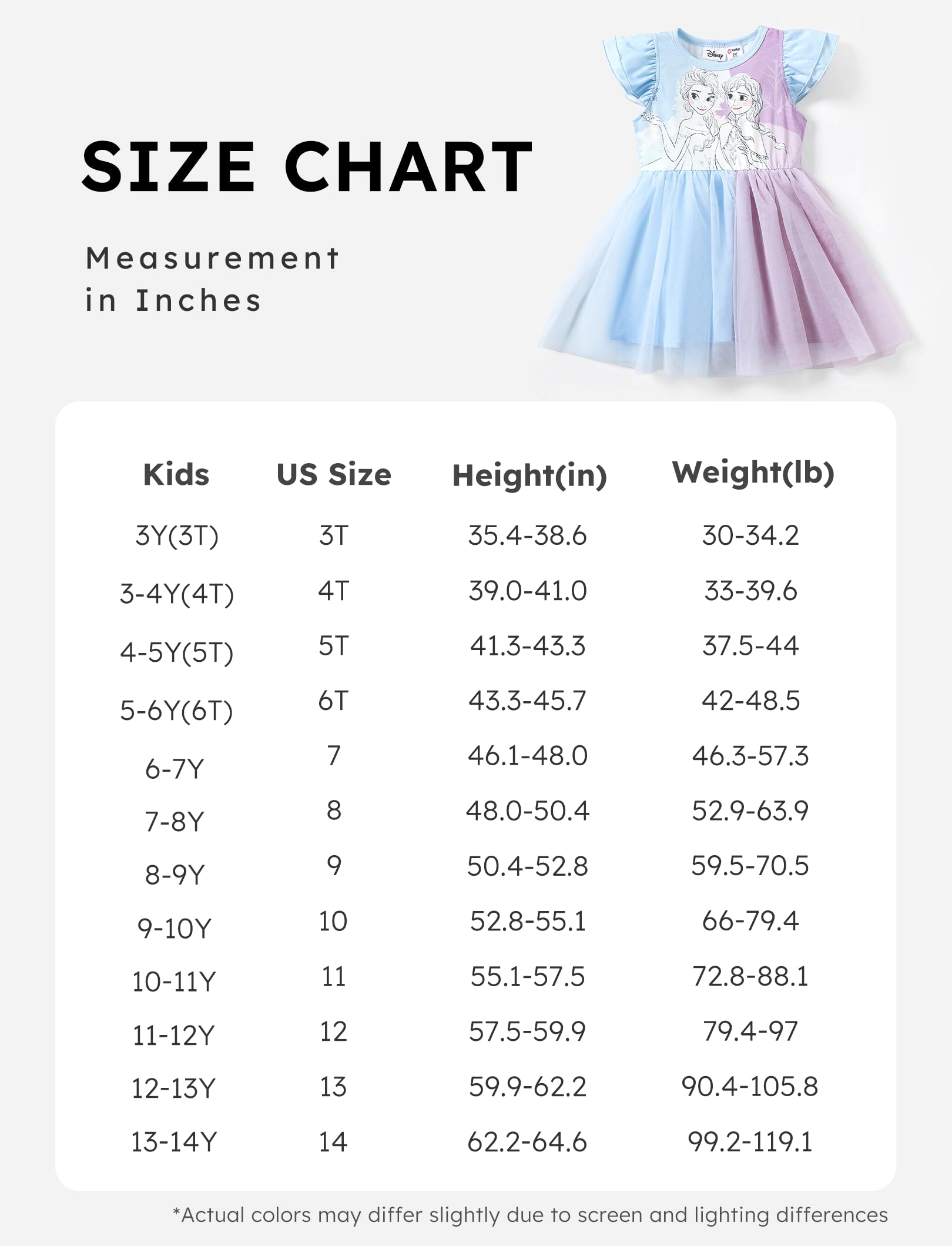 Disney Frozen Elsa Princess Minnie Mouse Toddler Girl Dress - Sparkle Tulle Ruffle Sundress for Summer & Beach Holiday (Ages 2-6 Years) | Perfect for Birthday Parties, Dress-Up Play & Special Occasions