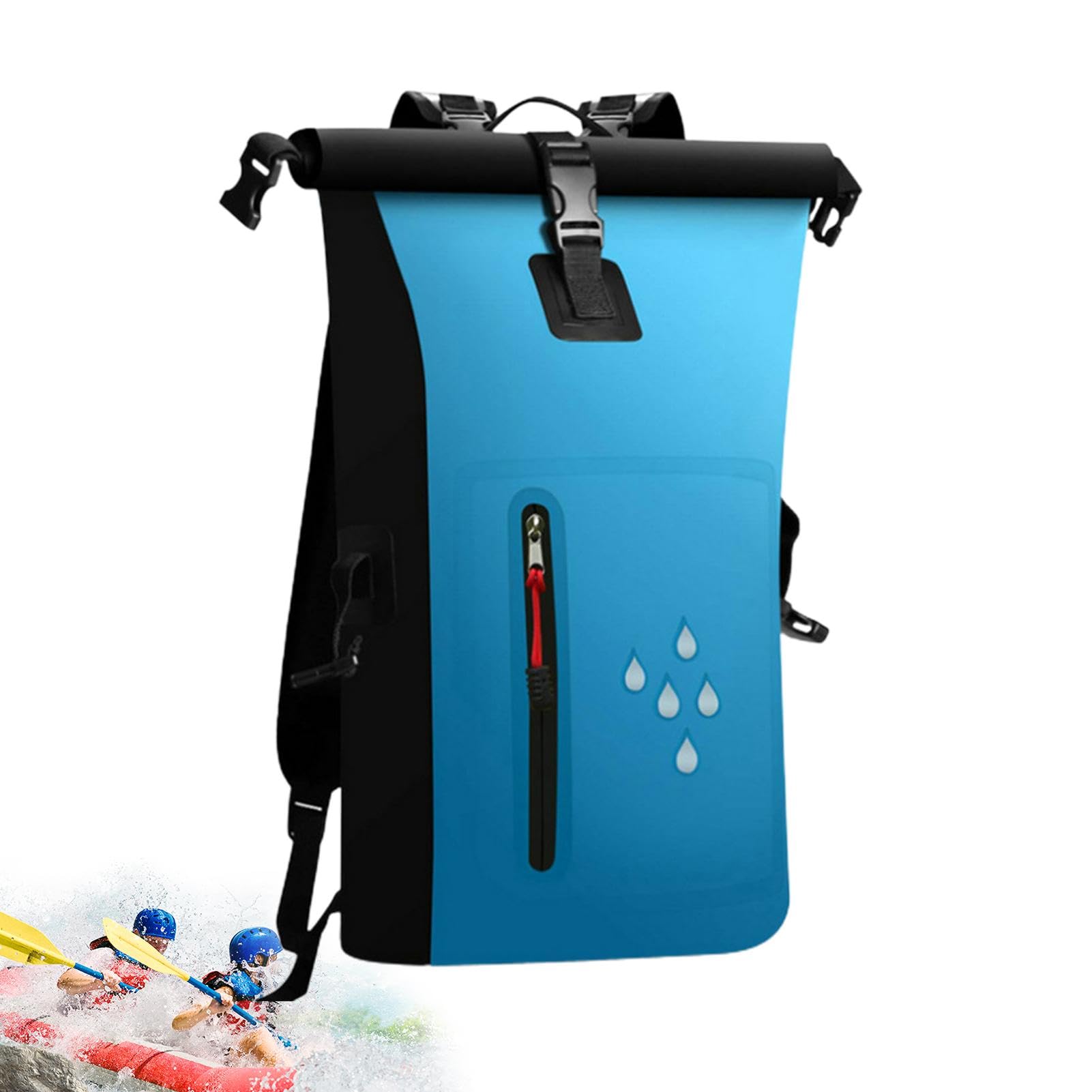 Waterproof Kayak Dry Bag for Women - Lightweight PVC Dry Backpack for Rafting, Outdoor Adventures & Water Sports | Multi-Functional Dry Sack for Camping, Hiking & Beach Activities