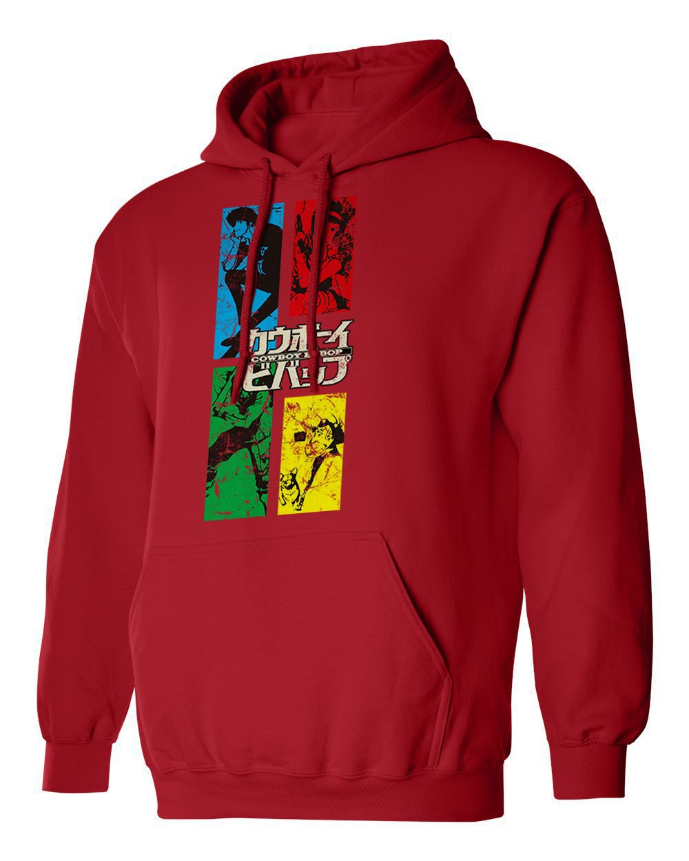 RIVEBELLA Anime Hoodie - Graphic Manga Crew Neck Sweatshirt for Men | Cowboy Bebop Inspired Novelty Hooded Tee | Perfect for Cosplay, Anime Conventions & Casual Wear