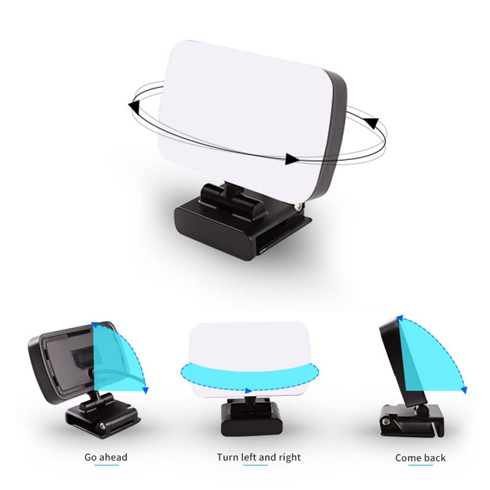 ANNJUC Mini Video Light - Adjustable LED Webcam Lamp for Conference Calls, Selfie Photography, Streaming & YouTube Videos (Portable & Dimmable) - Perfect for Zoom Meetings, TikTok Videos & Home Office Setup