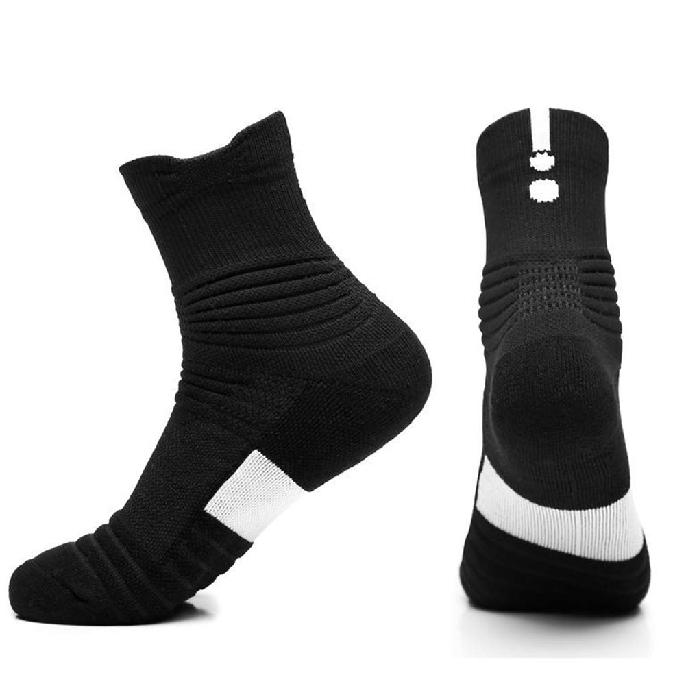 Performance Ankle Athletic Socks for Men - 5 Pairs Pack - Comfort Cushioned, Breathable & Compression Running Sports Socks - Ideal for Jogging, Gym Workouts & Outdoor Activities