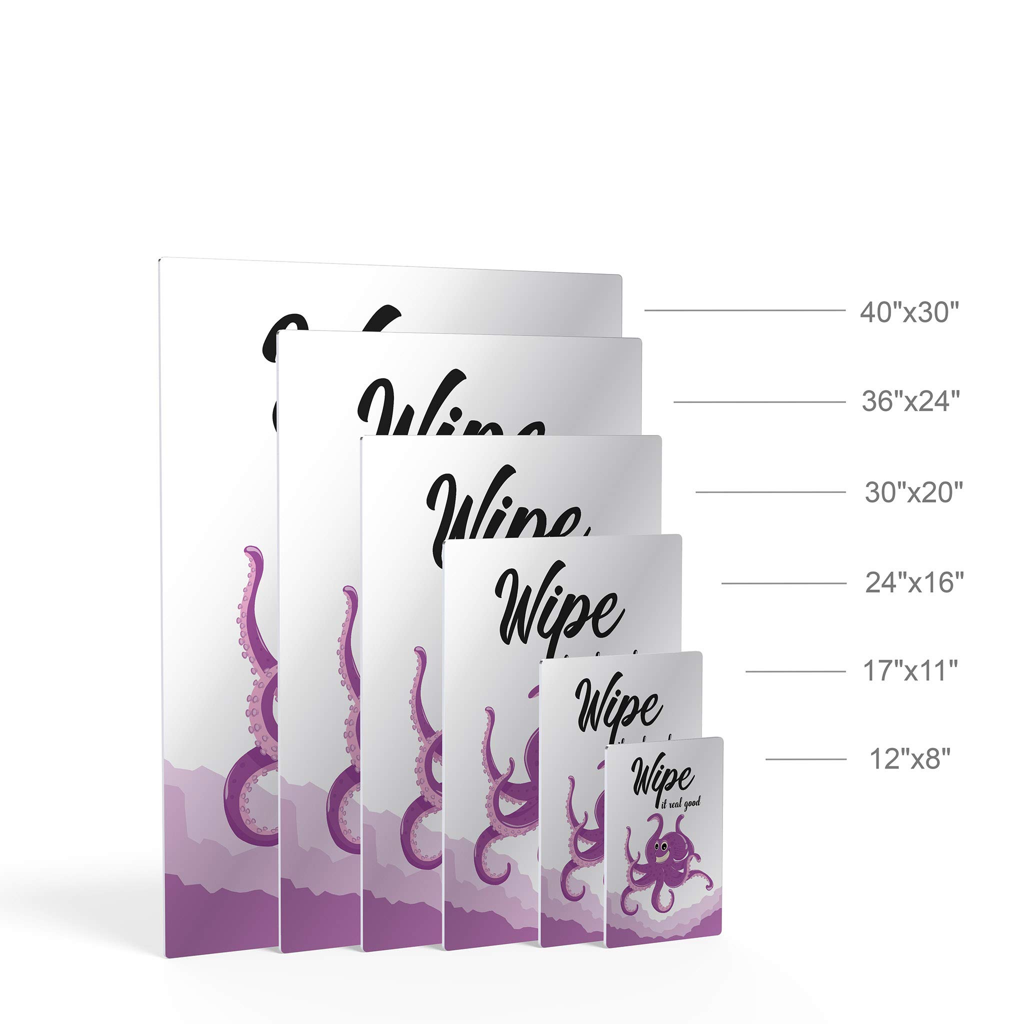 Smile Art Design 'Wipe It Real Good' Funny Quote Metal Print - Kids Bathroom Sign, Nursery Wall Art, Home Decor - Ready to Hang (40x30, Made in USA) - Perfect for Bathrooms, Playrooms & Kids' Bedrooms