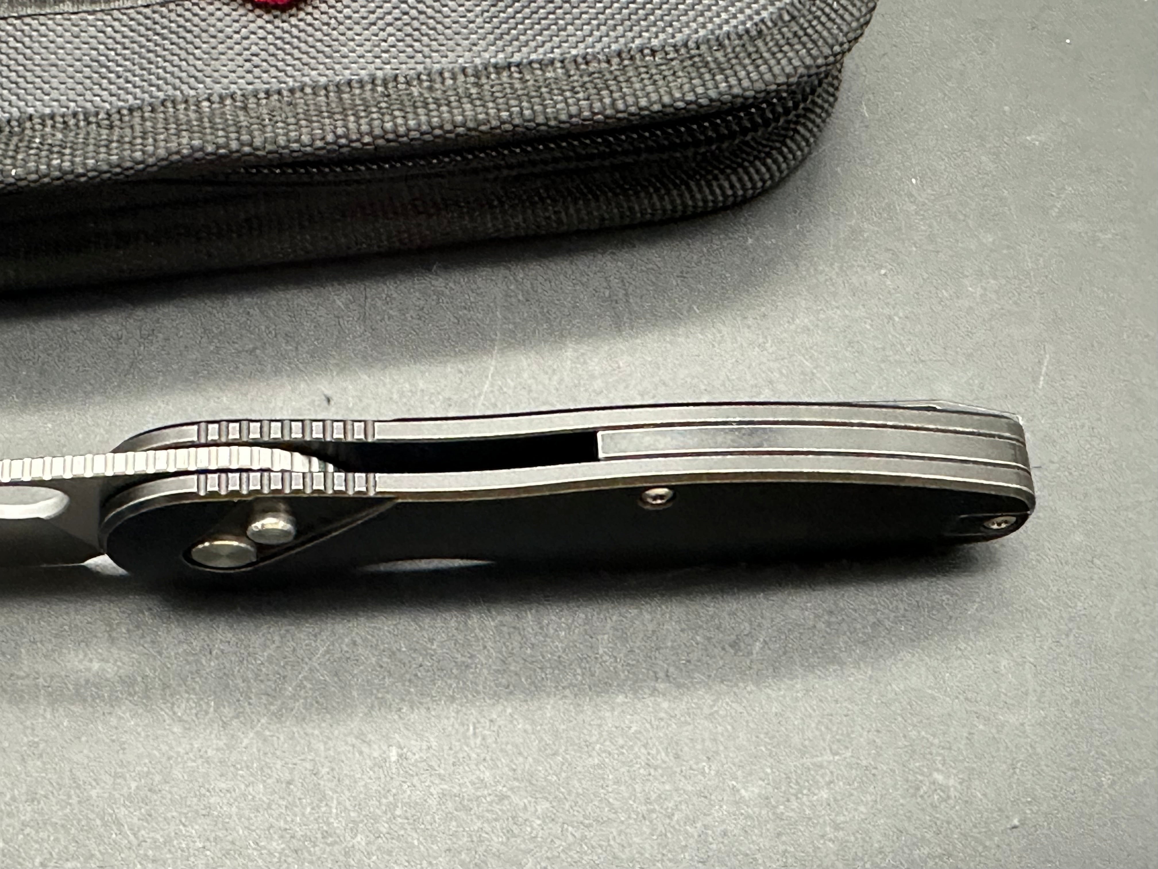Premium Indiana Knives EDZ Titanium Folding Knife with Vanax SuperClean Blade - Perfect for Camping, Hiking & Everyday Carry (EDC)