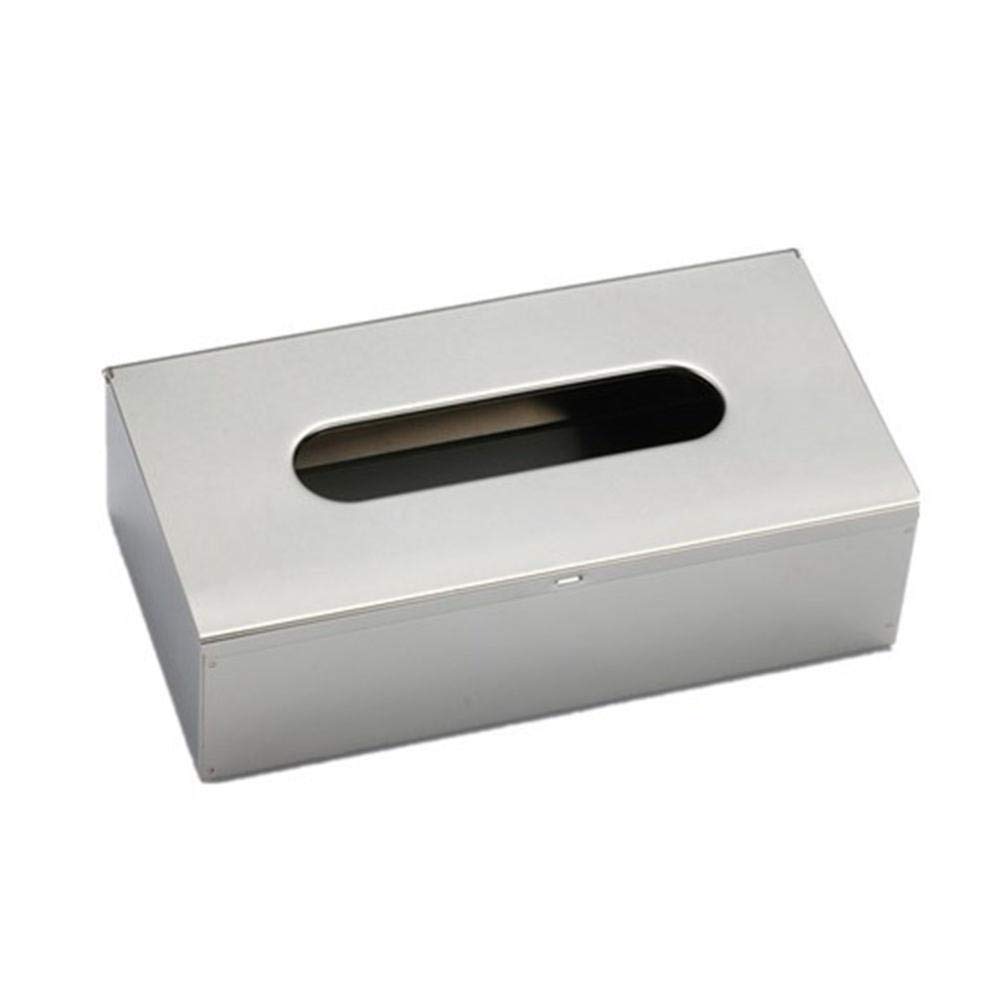 ZXY-NAN Stainless Steel Tissue Box Holder - Elegant Square Storage Container for Tissues, Towels & Paper - Perfect for Bedroom, Office & Hotel Decor