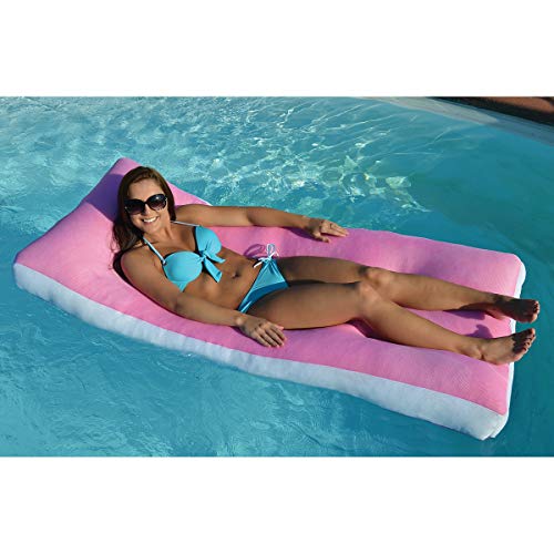 **Main Access 305909 Aqua Cloud Pink Inflatable Pool Float - Premium Lounge Mattress for Swimming Pools, Lakes & Beach Relaxation**