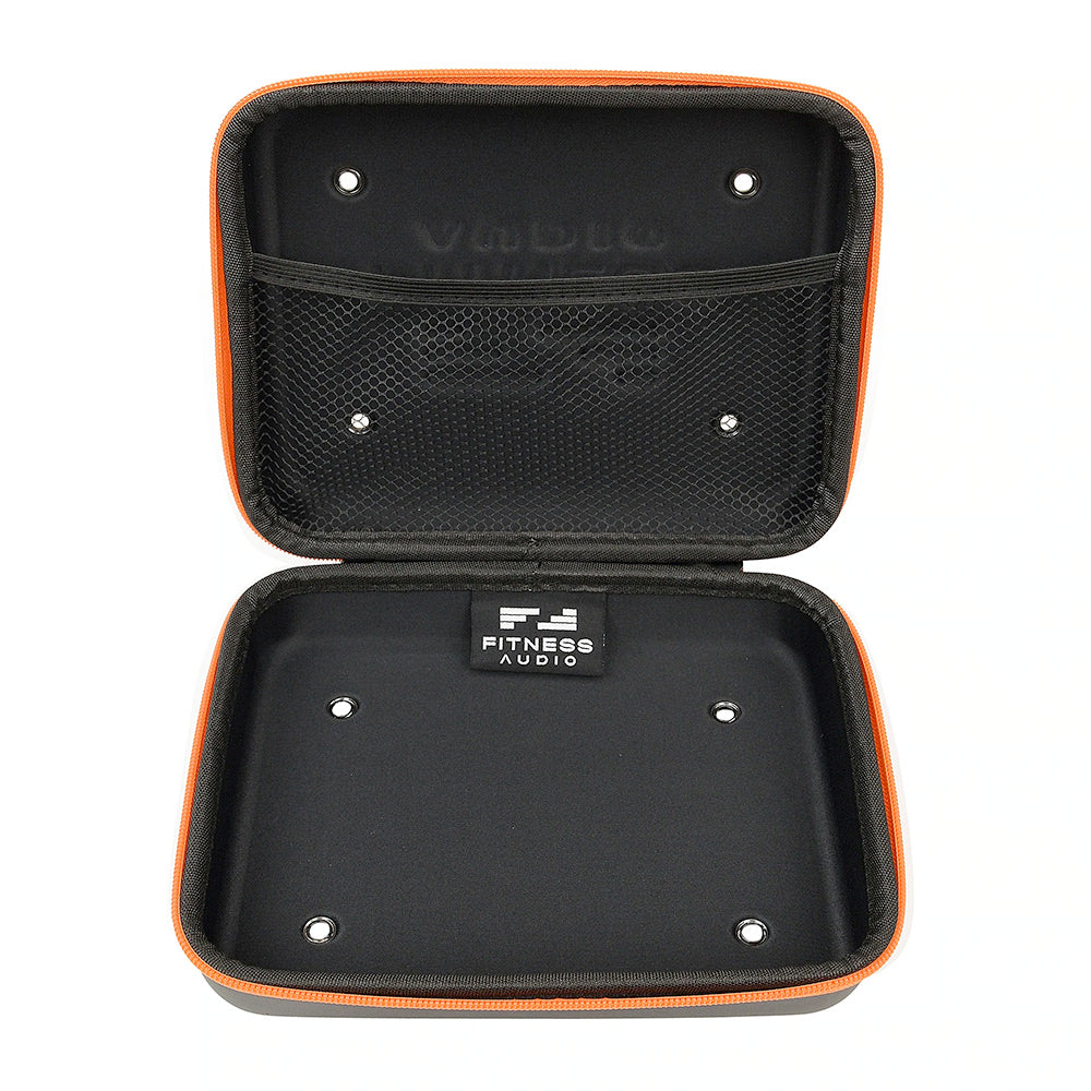Wireless Fitness Headset with Microphone - Sweatproof Bluetooth Headphones for Gym, Running & Workouts - Includes Zippered Carrying Case for Travel & Storage