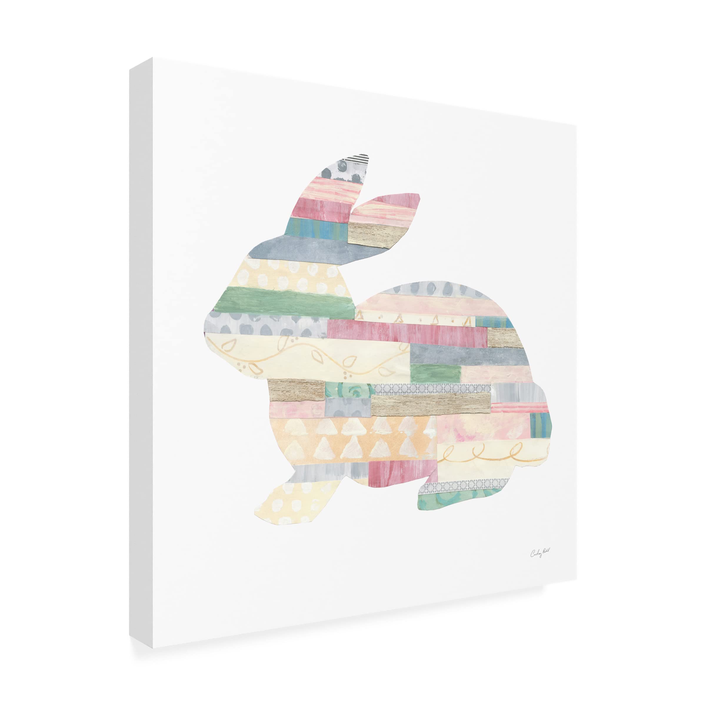 Trademark Fine Art 'Spring into Easter IV' Canvas Print by Courtney Prahl - Easter Home Decor, Wall Art for Living Room & Bedroom