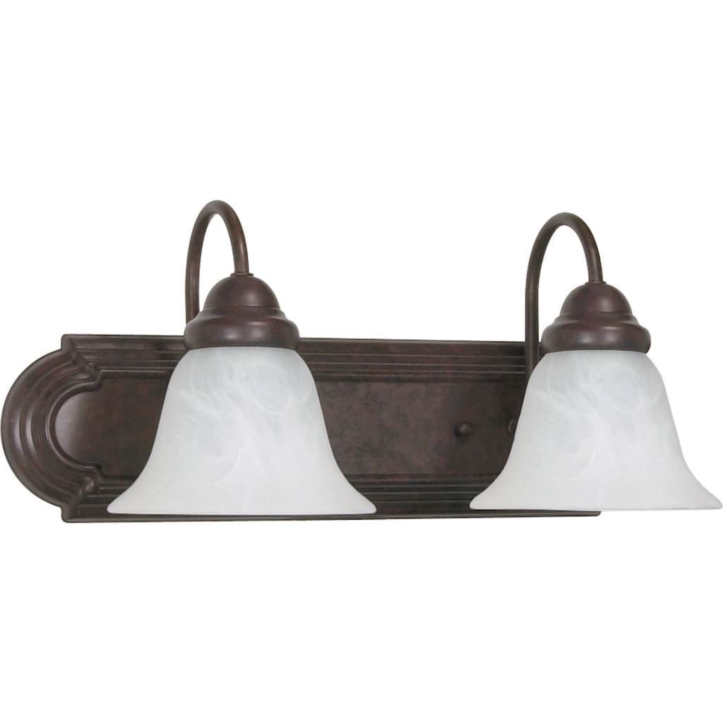 NUVO 60/316 Two Light Bathroom Vanity Fixture in Chrome Finish - Perfect for Modern Bathroom Lighting and Mirror Illumination