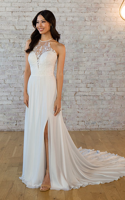 Stella York Women's Elegant Lace Wedding Dress - Perfect for Bridal Ceremonies, Photos & Special Occasions
