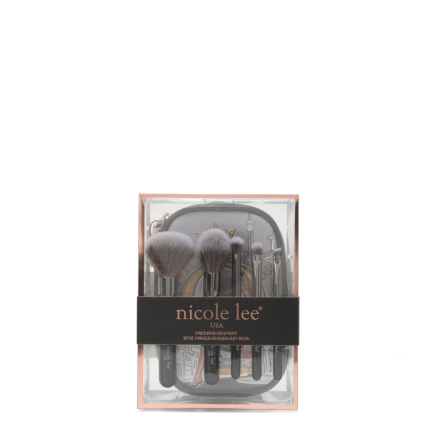 Premium Makeup Brush Set with Travel Pouch - 12 Piece Professional Cosmetic Brushes for Foundation, Blending, Eyeshadow & More - Perfect for Home & Travel Makeup Kit