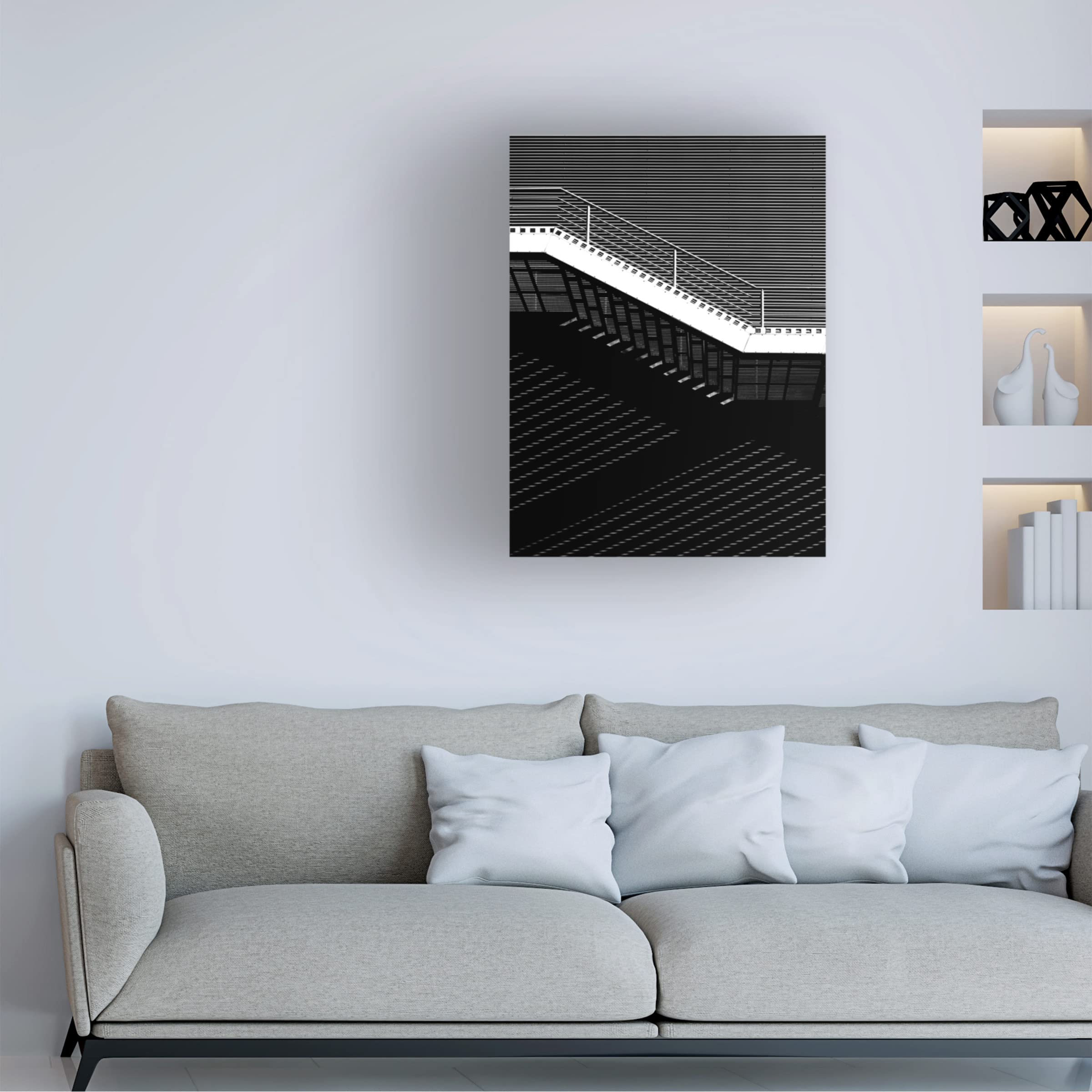 Anna Niemiec 'Architectural Study 3' Canvas Wall Art Print - Modern Abstract Office & Home Decor for Living Room, Bedroom or Office