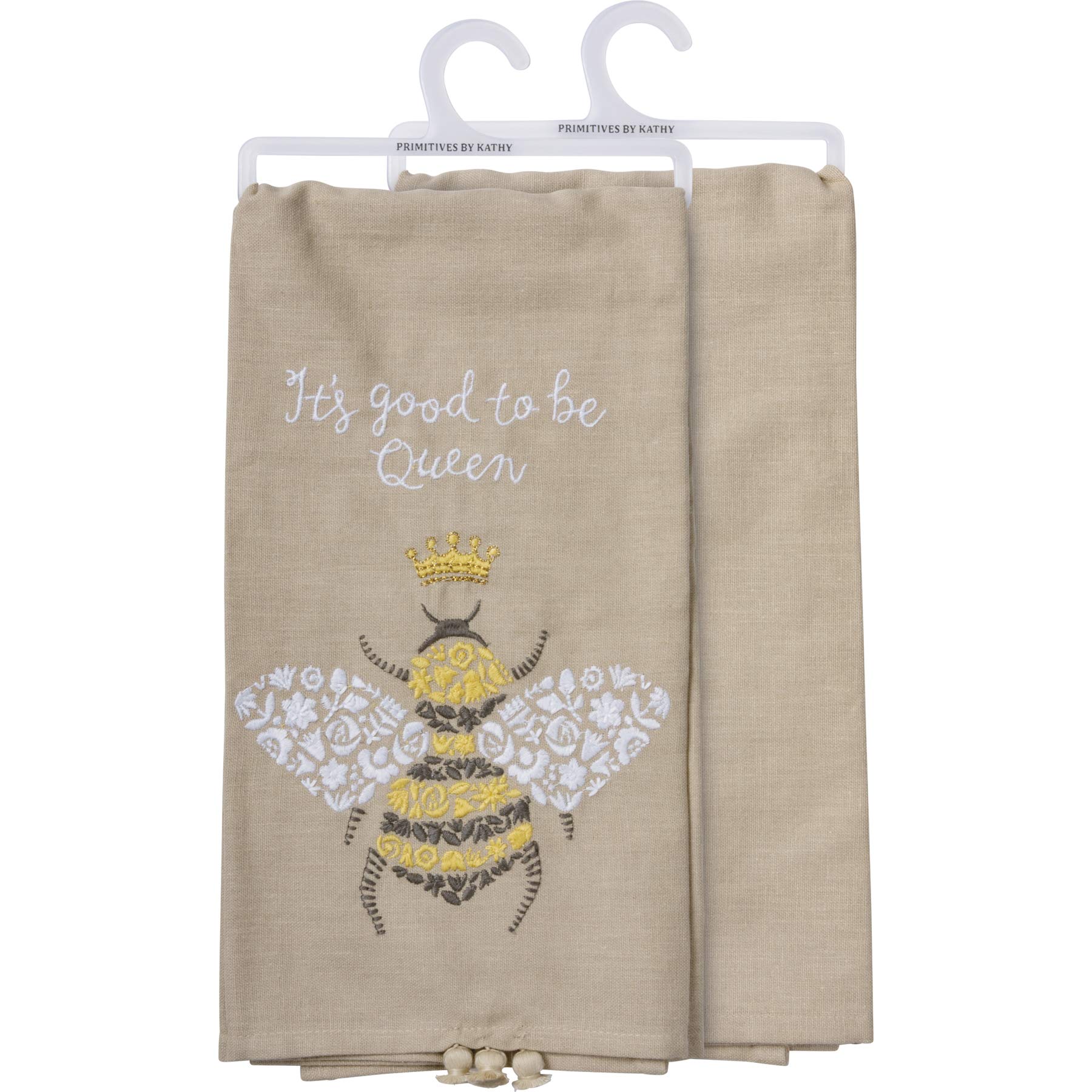 Primitives by Kathy Bee Themed Decorative Kitchen Towel - Colorful Cotton Dish Towels for Cooking, Baking & Home Decor - Perfect for Farmhouse, Rustic & Vintage Style Kitchens