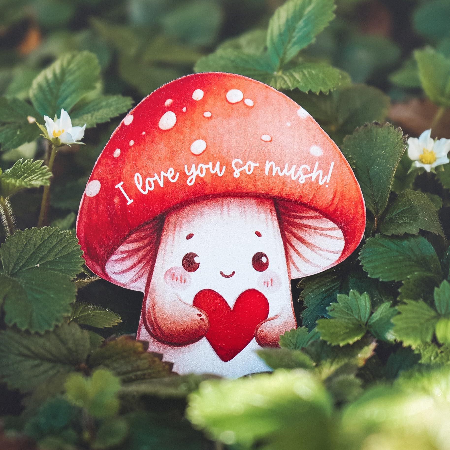 Personalized Mushroom Love Ornament - Valentine's Gift for Couples