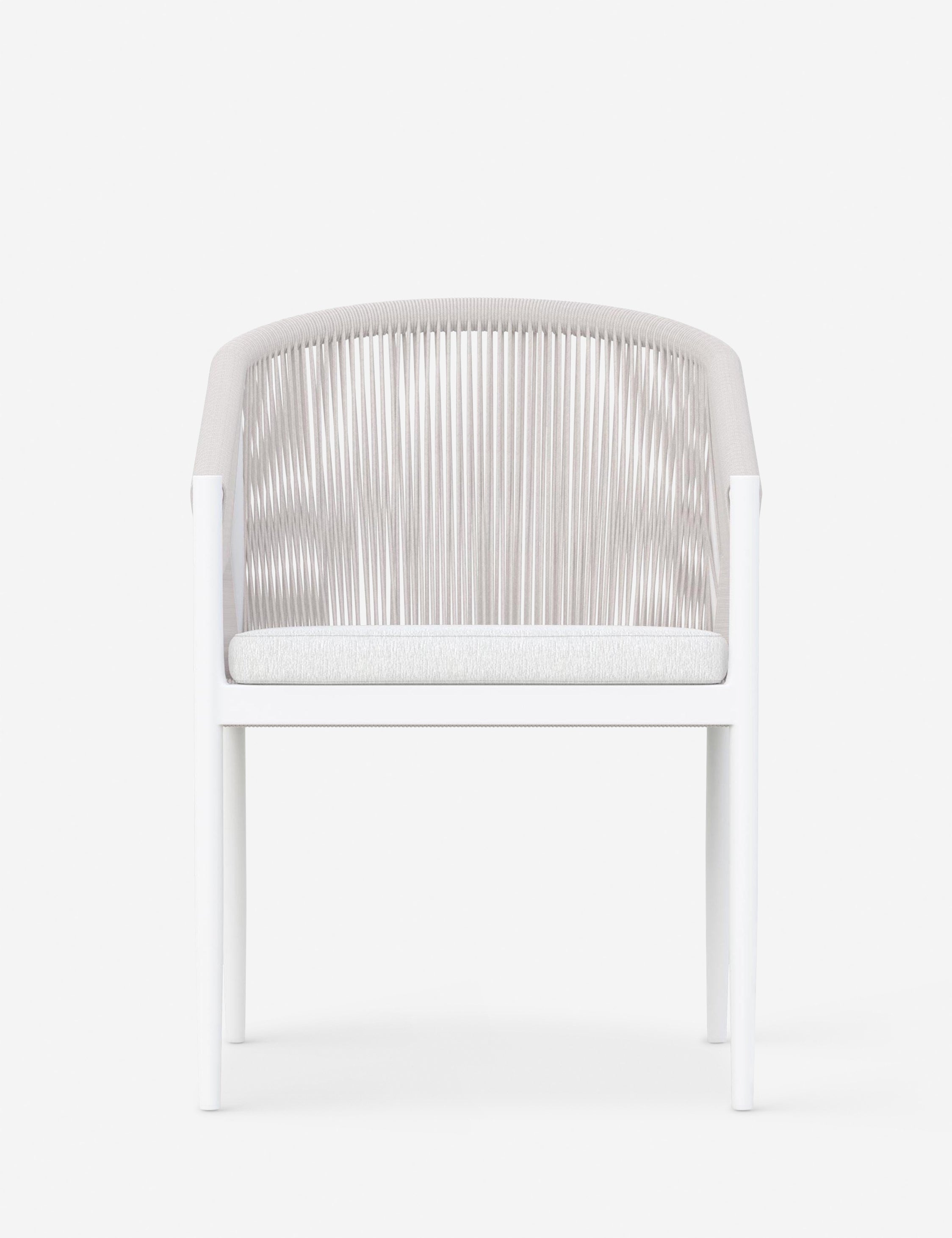 Esparza Indoor Outdoor Dining Arm Chair - Weather-Resistant Patio & Garden Furniture for Restaurants, Cafes, and Home Decor