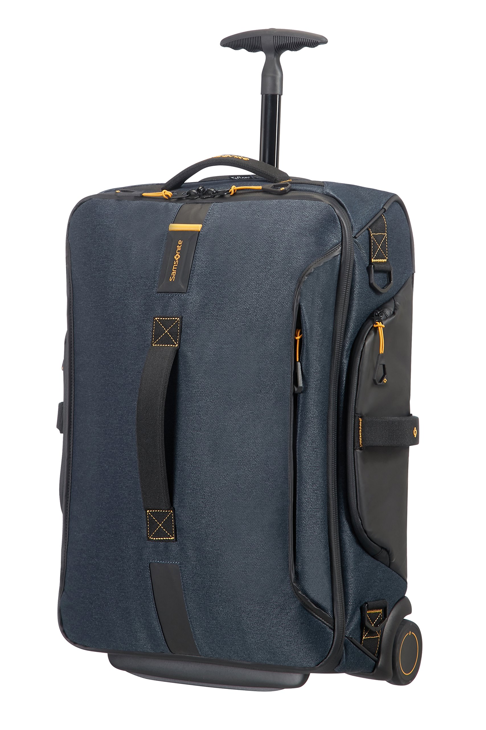 Samsonite Paradiver Light Wheeled Duffle Bag 55/20 Carry-On, 55cm 48.5L Travel Luggage in Jeans Blue - Perfect for Business Trips & Weekend Getaways