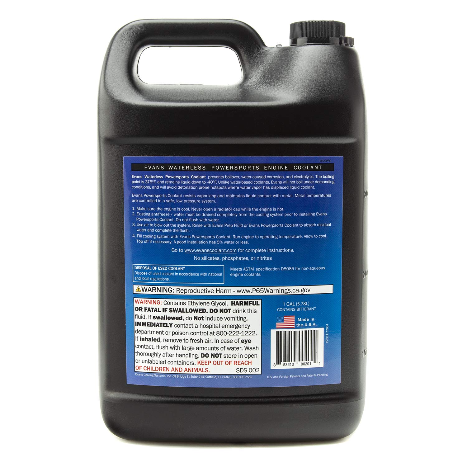 EVANS Coolant Powersports Waterless Engine Coolant - 1 Gallon + Two 1/2 Gallon Bottles Combo Pack - High Performance Coolant for Motorcycles, ATVs, UTVs & Powersports Vehicles - Prevents Overheating & Corrosion
