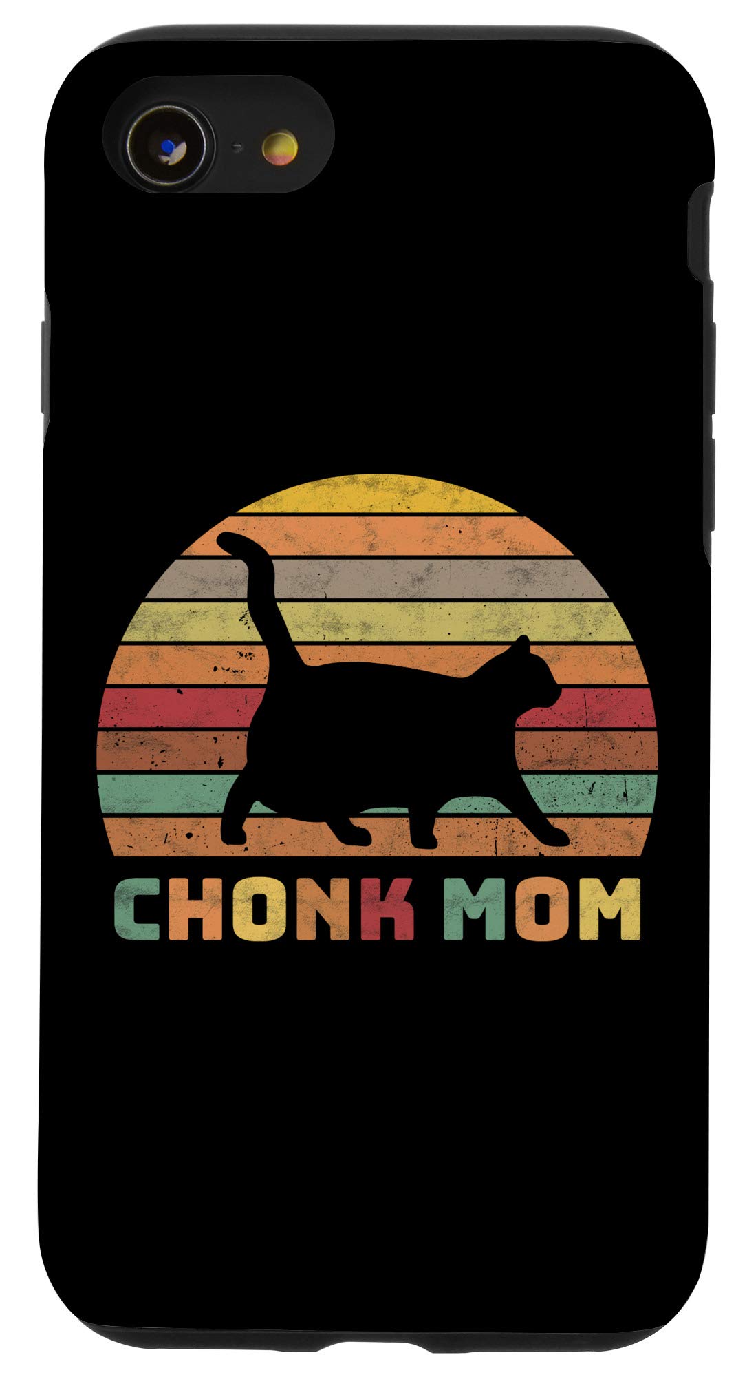 Funny Chonk Scale Cat Meme iPhone SE (2020)/7/8 Phone Case - Cute & Durable Protective Cover for Daily Use, Work, School & Travel
