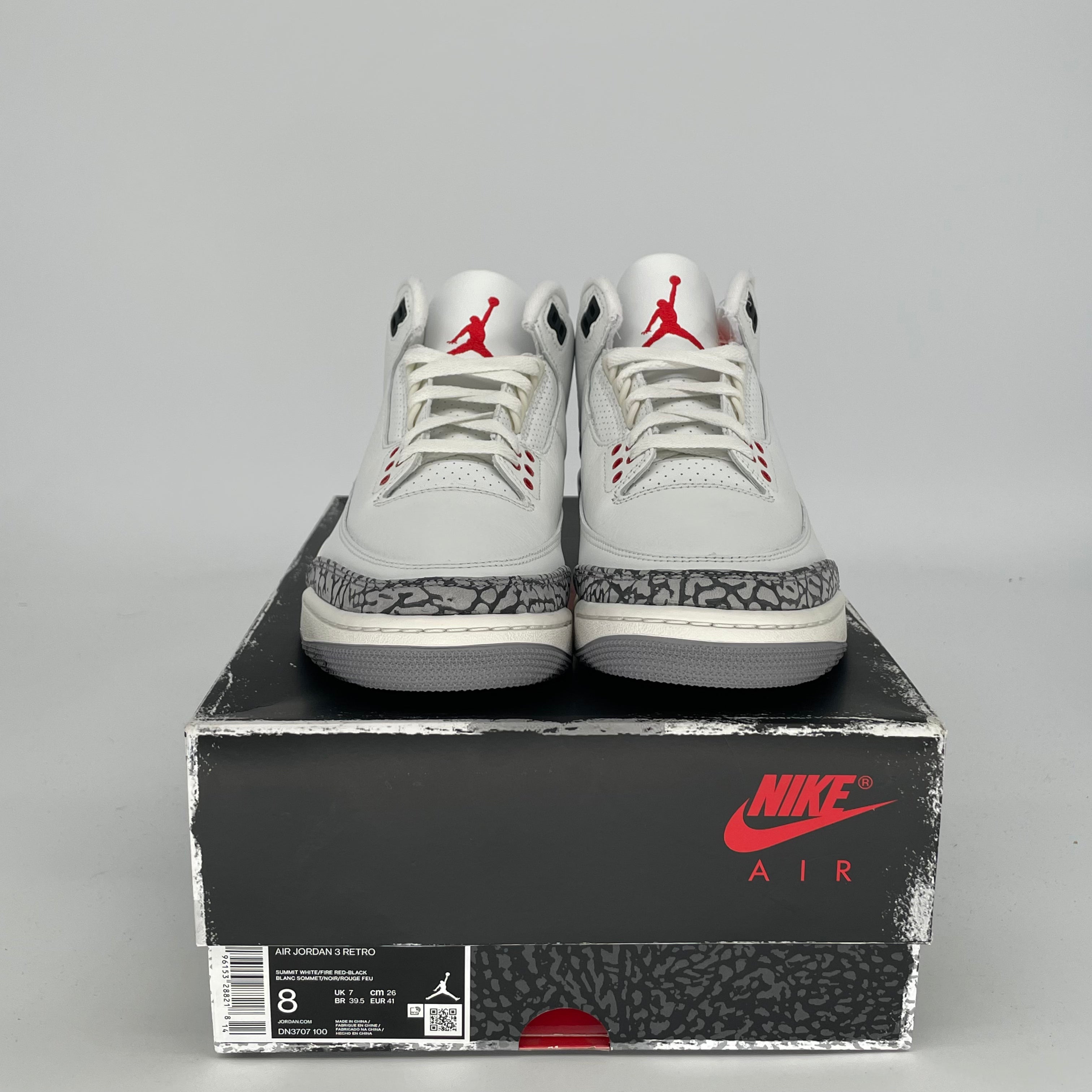 Original Air Jordan 3 White Cement Reimagined Retro Sneakers - Size 8/9.5W (DN3707-100) - Authentic Basketball Shoes for Men & Women - Perfect for Sports, Streetwear & Sneaker Collection