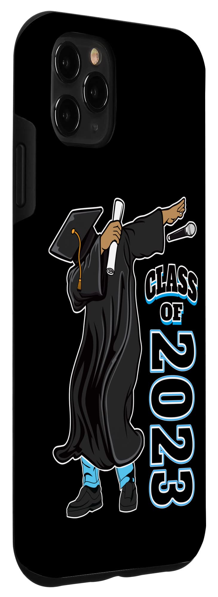 iPhone 11 Pro Max Case - Senior Black Graduation Design for Class of 2023 with Dabbing Graduate | Perfect Gift for High School & College Graduates | Protective Phone Cover for Daily Use & Special Occasions