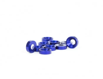 Blue Aluminum M3 Countersunk Washer - Flat Head Screw Fastener for Electronics, DIY Projects & Automotive Applications