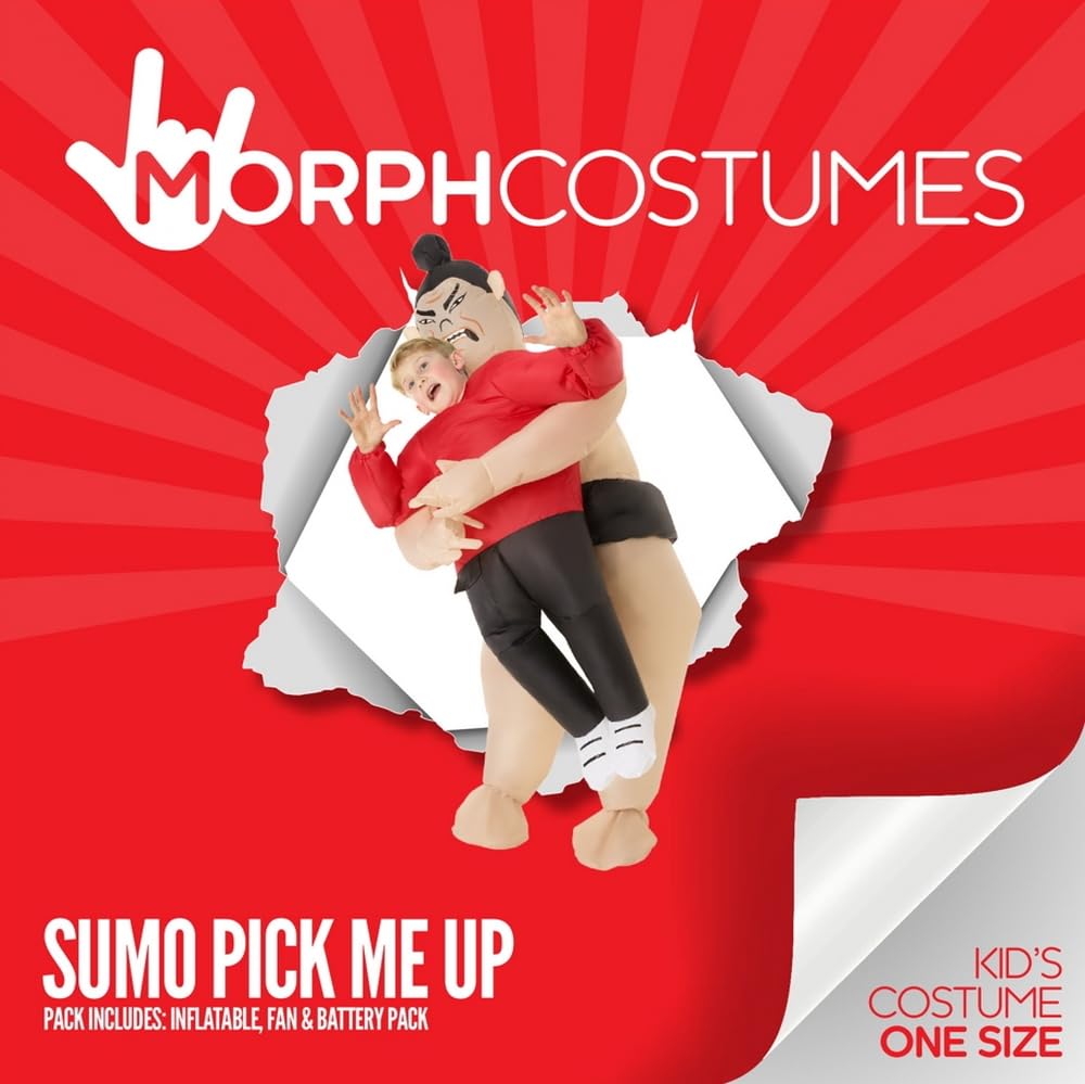 **Inflatable Sumo Costume for Boys - One Size Kids Sumo Wrestler Outfit for Halloween, Parties & Fun Events**