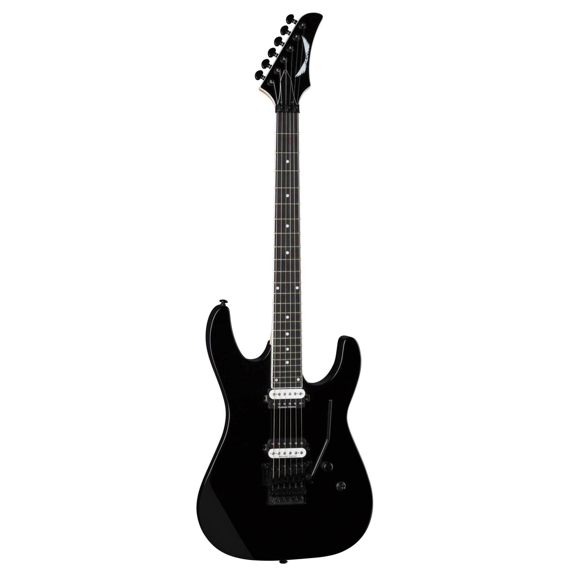 Dean Modern 24 Select Floyd Rose Electric Guitar - Professional Solid Body Guitar with Locking Tremolo System in Classic Black Finish | Perfect for Rock, Metal & Stage Performances