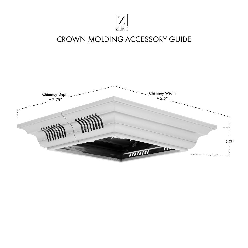 ZLINE Crown Molding with Built-in Bluetooth Speakers - Premium Home Audio Solution for Living Room, Bedroom & Office (CM6 BT Series)