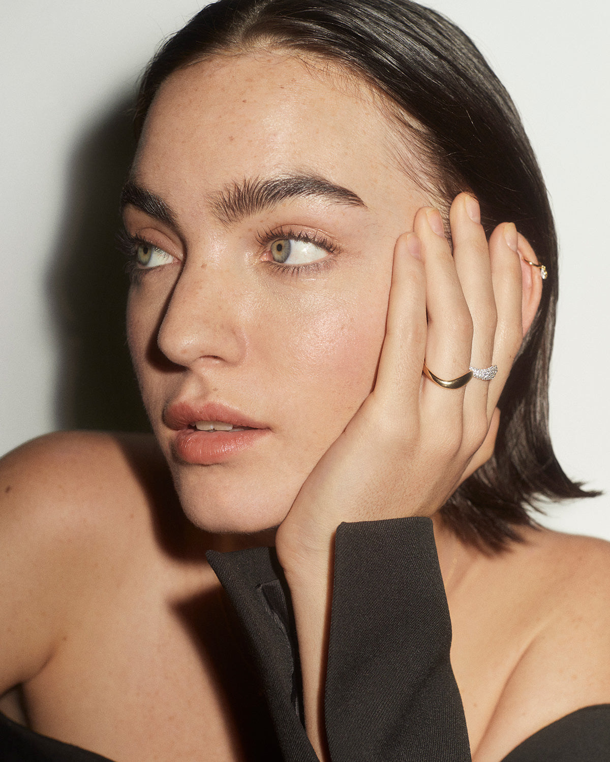 GRID Gold Celeste Ring - Elegant 14K Gold Plated Fashion Ring for Women | Perfect for Everyday Wear, Parties & Special Occasions