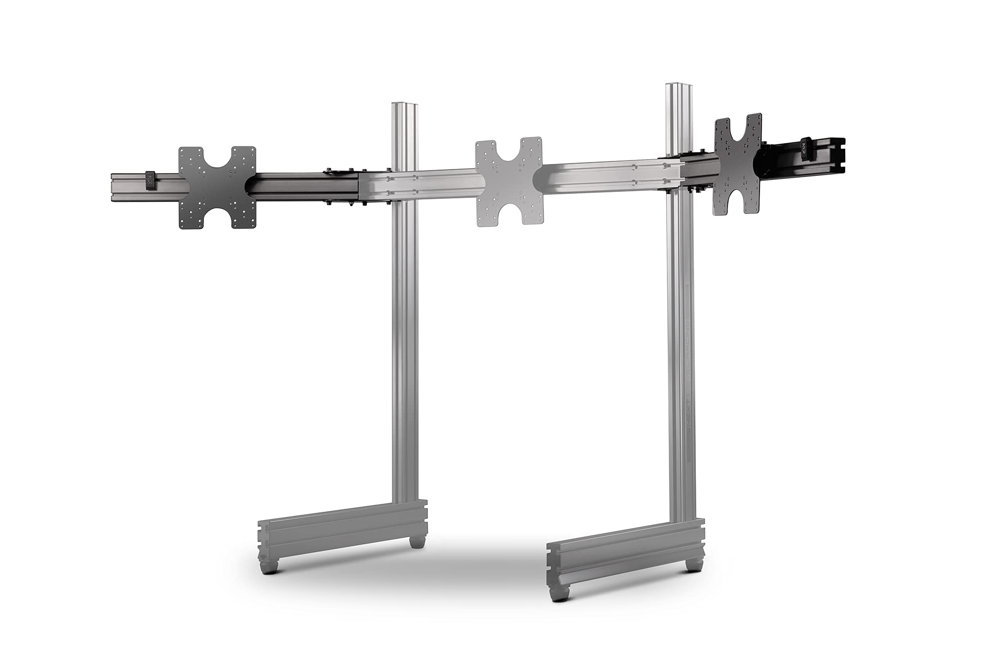Next Level Racing Elite Freestanding Triple Monitor Stand Add-On Carbon Grey (NLR-E006) for PC Gaming - Heavy Duty Adjustable Monitor Mount for Sim Racing, Flight Simulation & Esports Setup