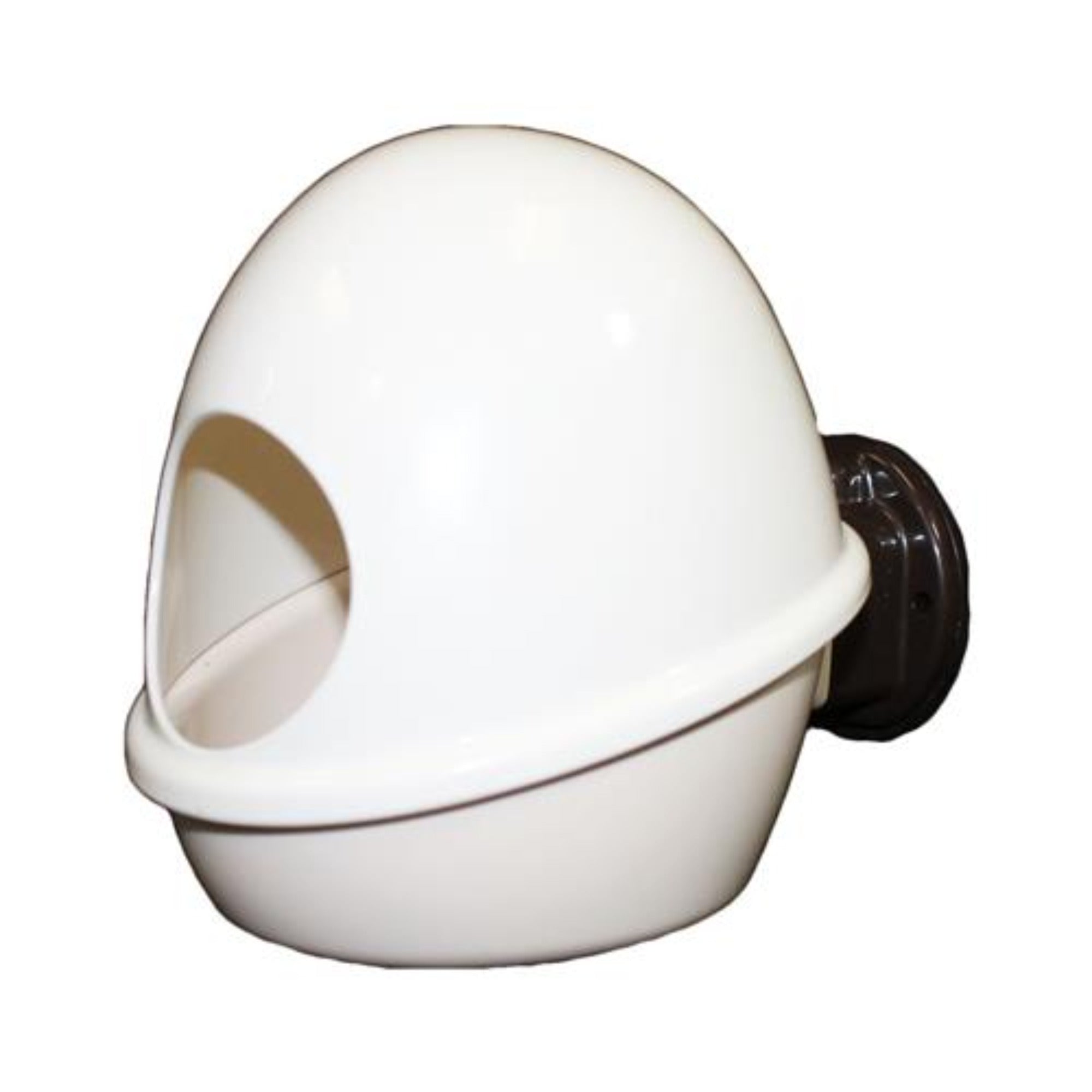 No Mess Press N' Slide Pet Food Dispenser with Dome Lid - Perfect for Cats & Dogs Feeding at Home or Travel