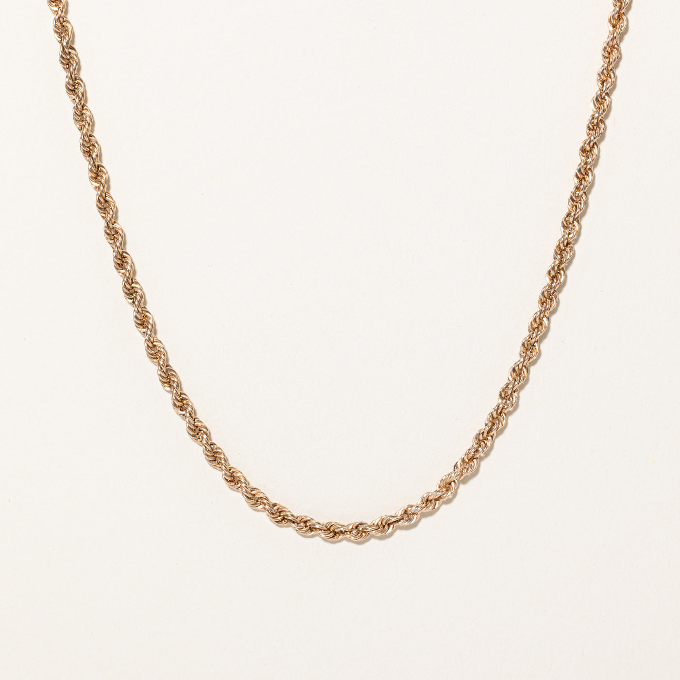 10K Yellow Gold Rope Chain Necklace 21 Inches - Elegant Jewelry for Women & Men, Perfect for Everyday Wear, Gifts & Special Occasions